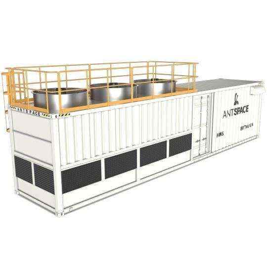 ANTSPACE HW5 mining container specifications and installation guidelines table