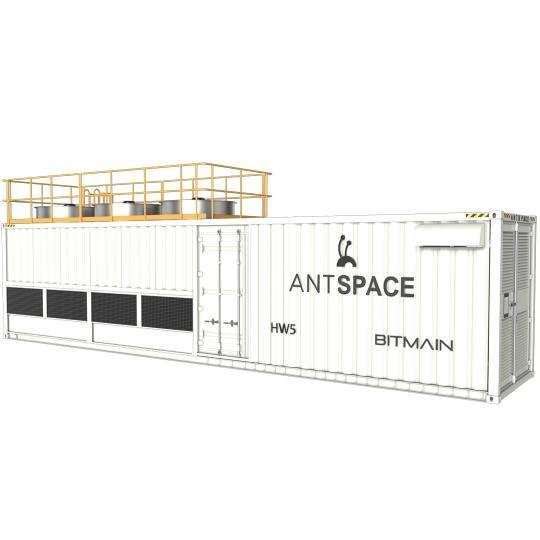 ANTSPACE HW5 mining container specifications and installation guidelines table