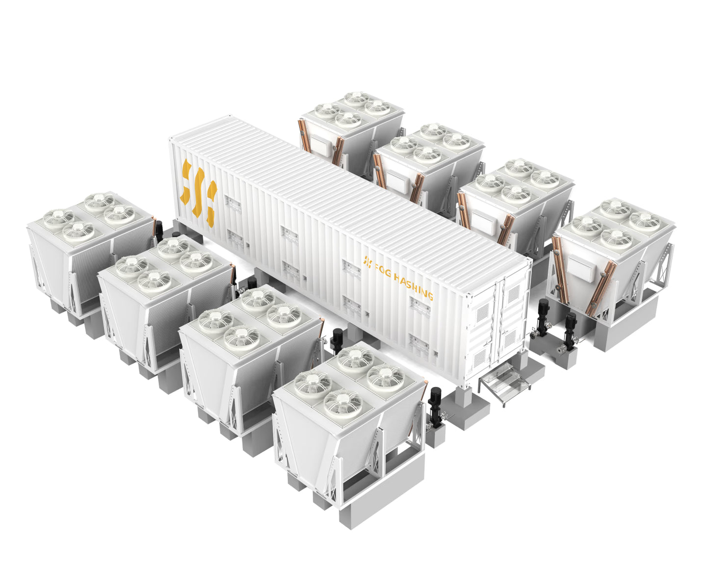 BC40 PRO immersion cooling container for Fog Hashing high-density crypto mining