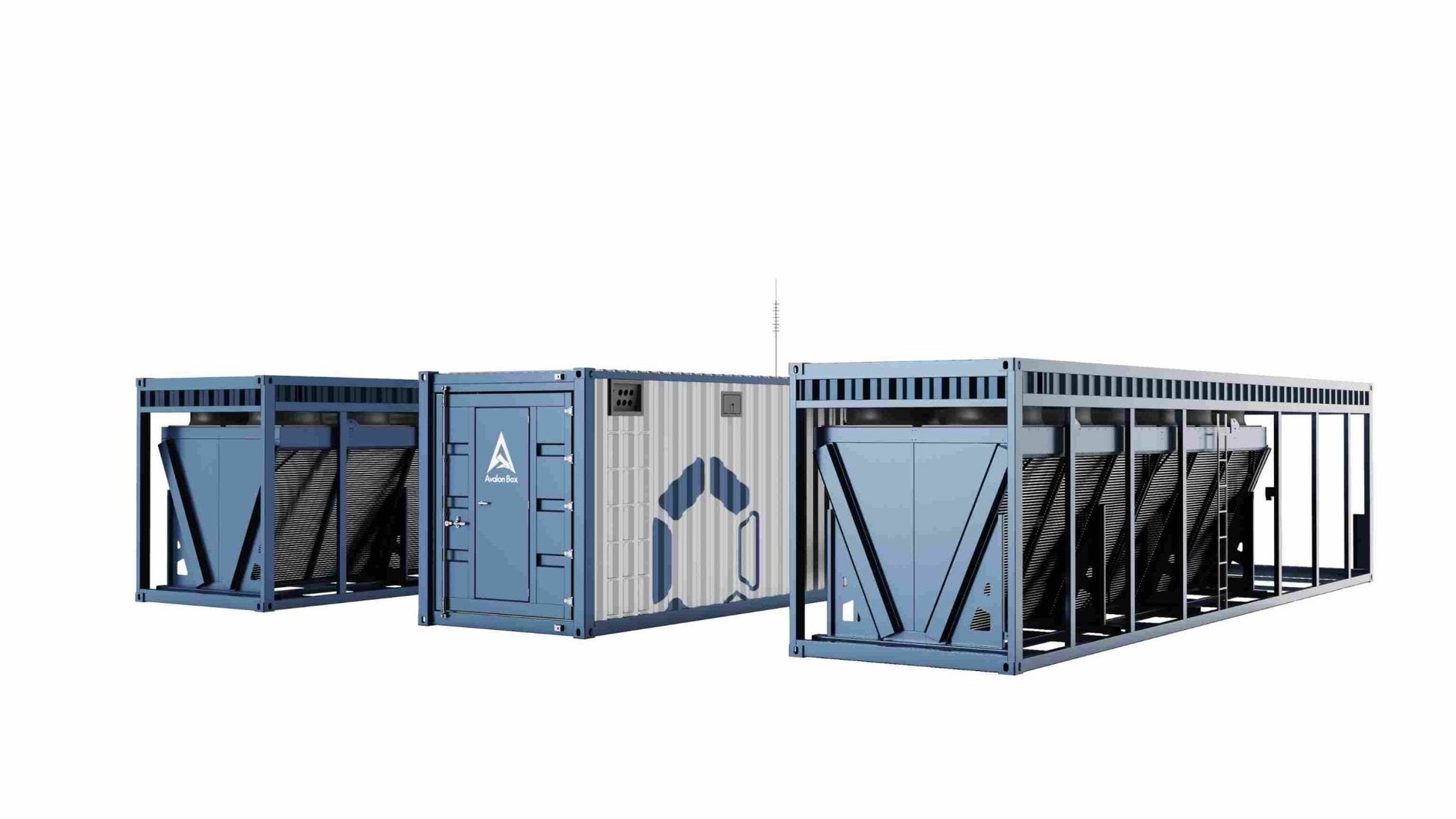 Avalon Immersion Cooling Mining Box 40ft container with oil cooling system and 144 Avalon miners