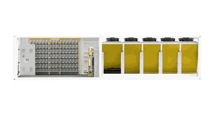 FOGHASHING HC40-S Hydro Cooling Container for 210 AntMiner hydro miners with 1400kW power capacity