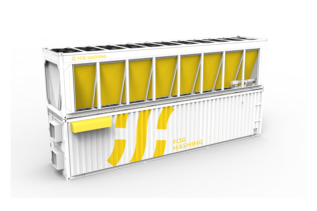 FOGHASHING Hydro Cooling HC40-M2400 2.4MW mining container with hydro cooling for Whatsminer M63/M53 and Antminer U3S21EXPH
